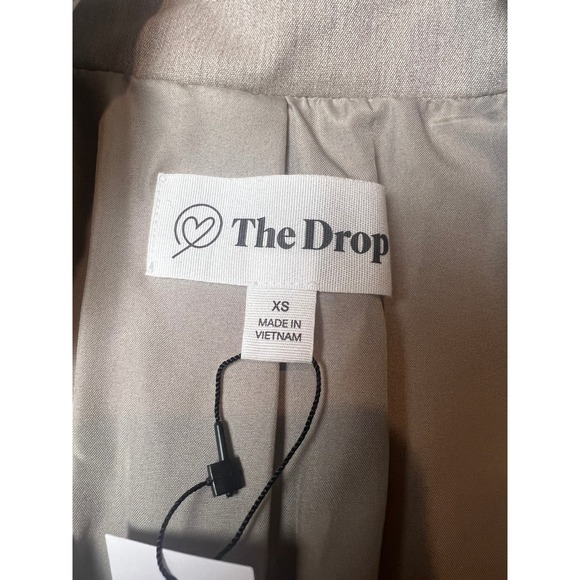 The Drop Womens XS Beige Double Breasted Blazer Neutralcore Workcore - Picture 6 of 8